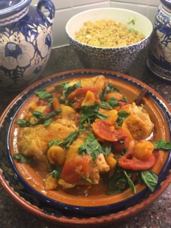 Chicken Tagine with Basil & Apricots