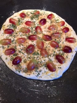 Savory Rosemary Red Grape Cocktail Pizza