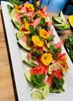 Watermelon with Lime Simple Syrup